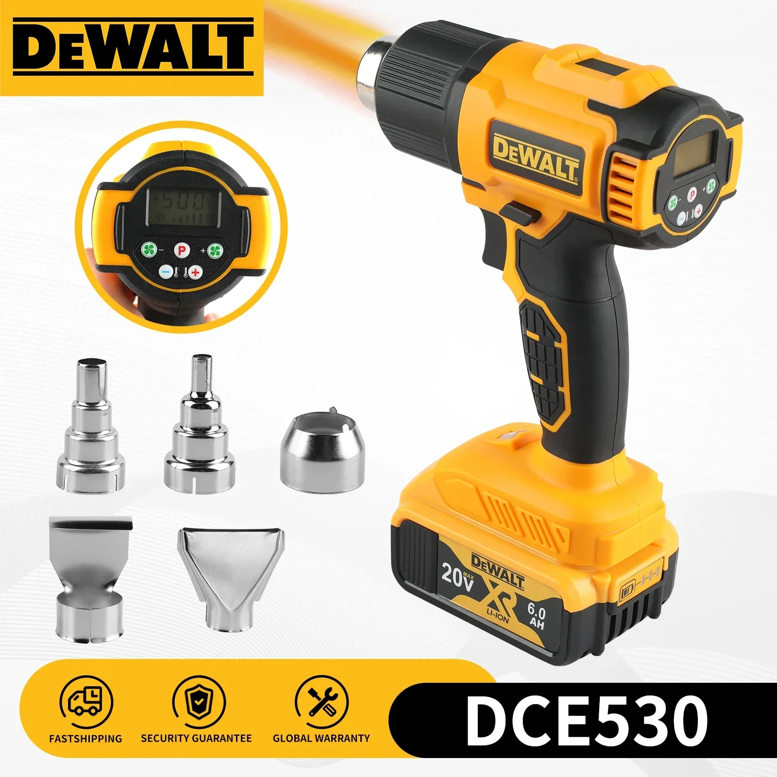 Heat Gun Small - DeWALT DCE530 20V Cordless Heat Gun,