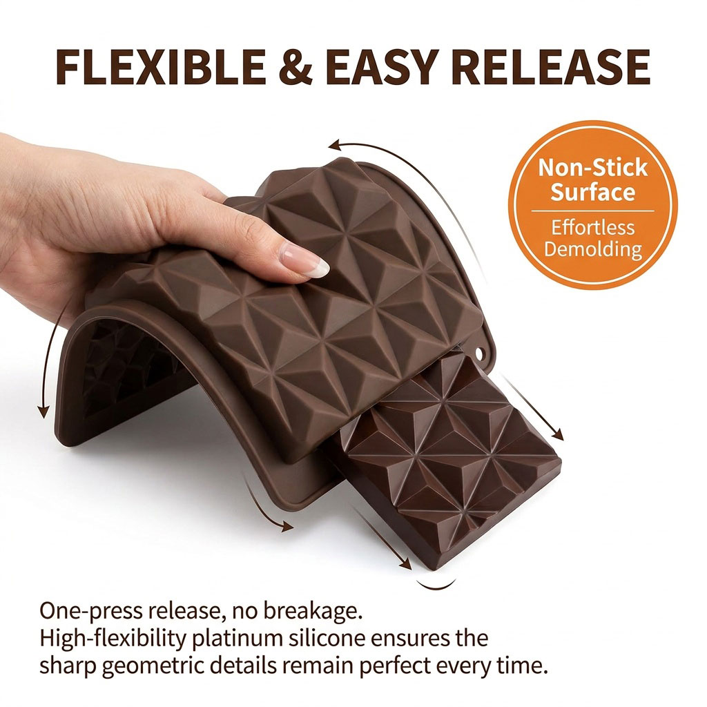 2-in-1 Silicone Chocolate Bar  - Silicone Mold Tray 评论和价格