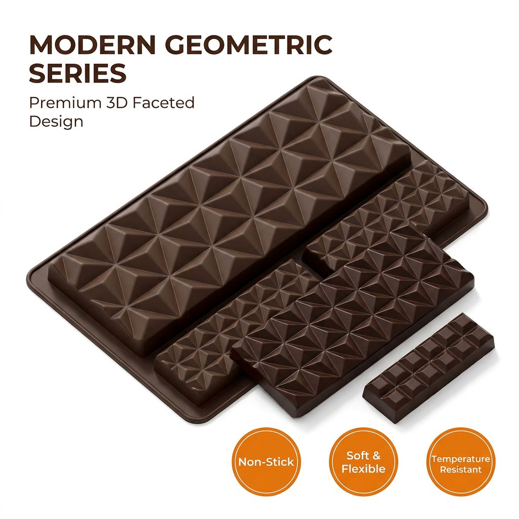 2-in-1 Silicone Chocolate Bar  - Silicone Mold Tray 评论和价格