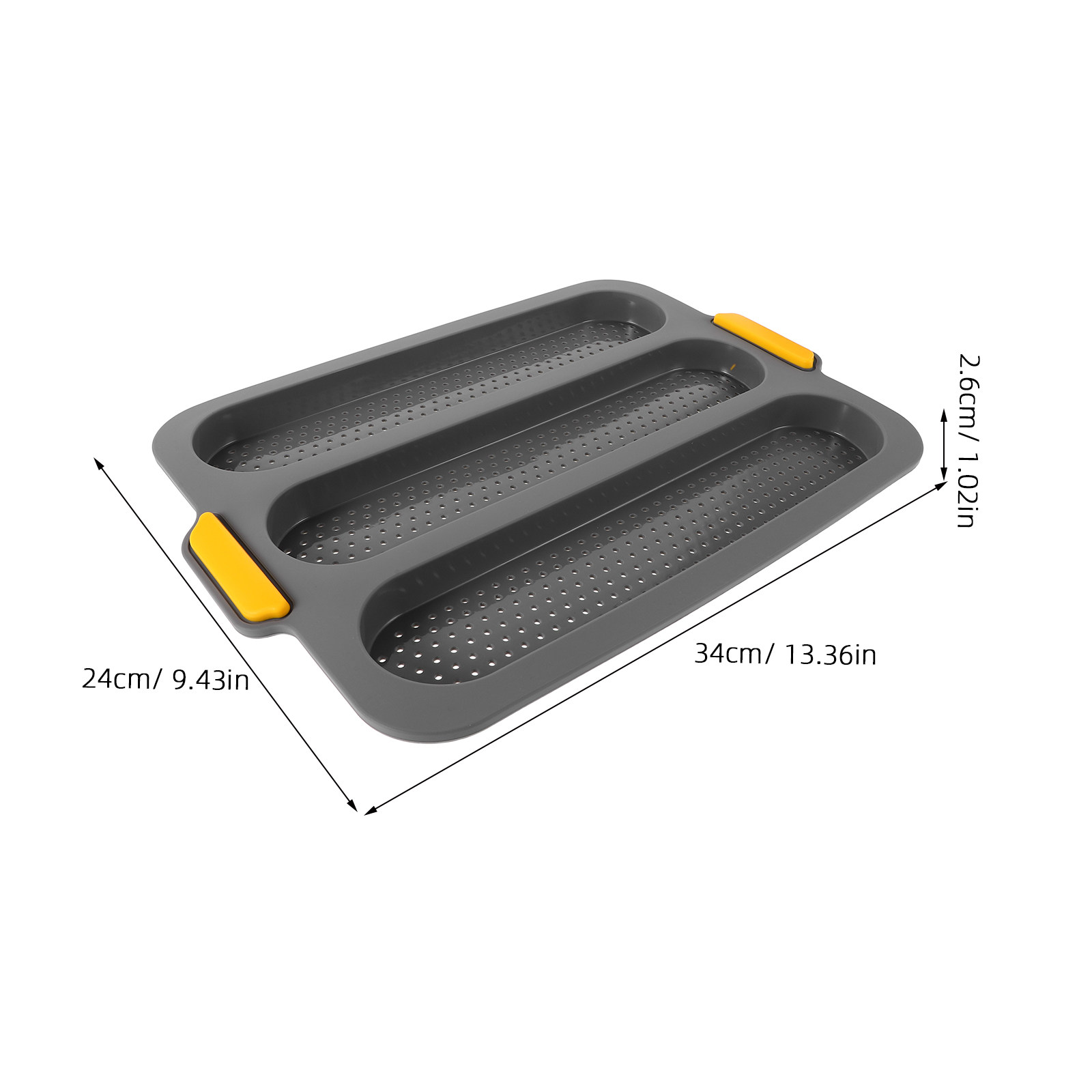 3 Slot Silicone Baguette Pan N - Silicone Mold Tray 评论和价格