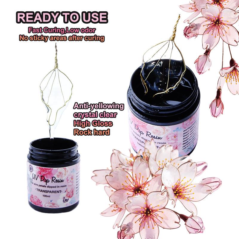 100ml UV DIP Resin Glue For Wi - Flower Preservation Resin 评论和价格