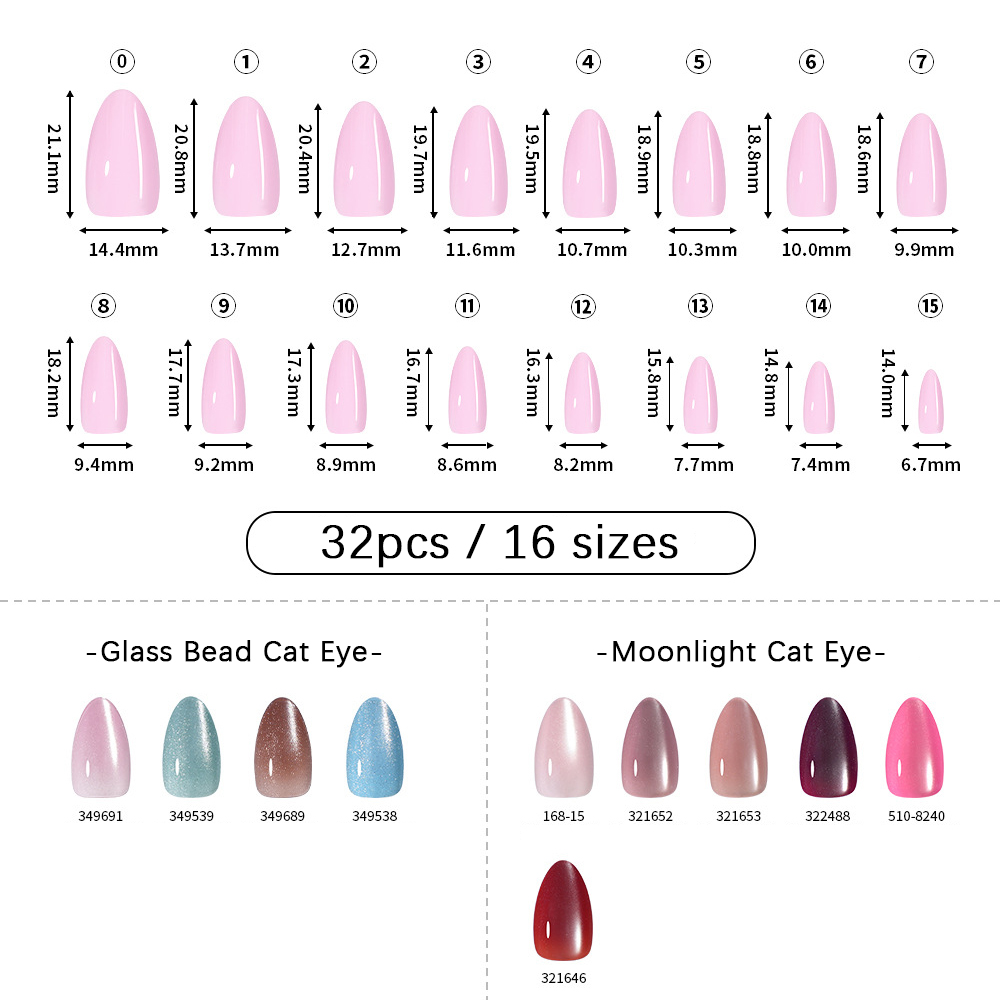 VITAGWX 32pcs Press on Nails A - Resin Craft Material 评论和价格