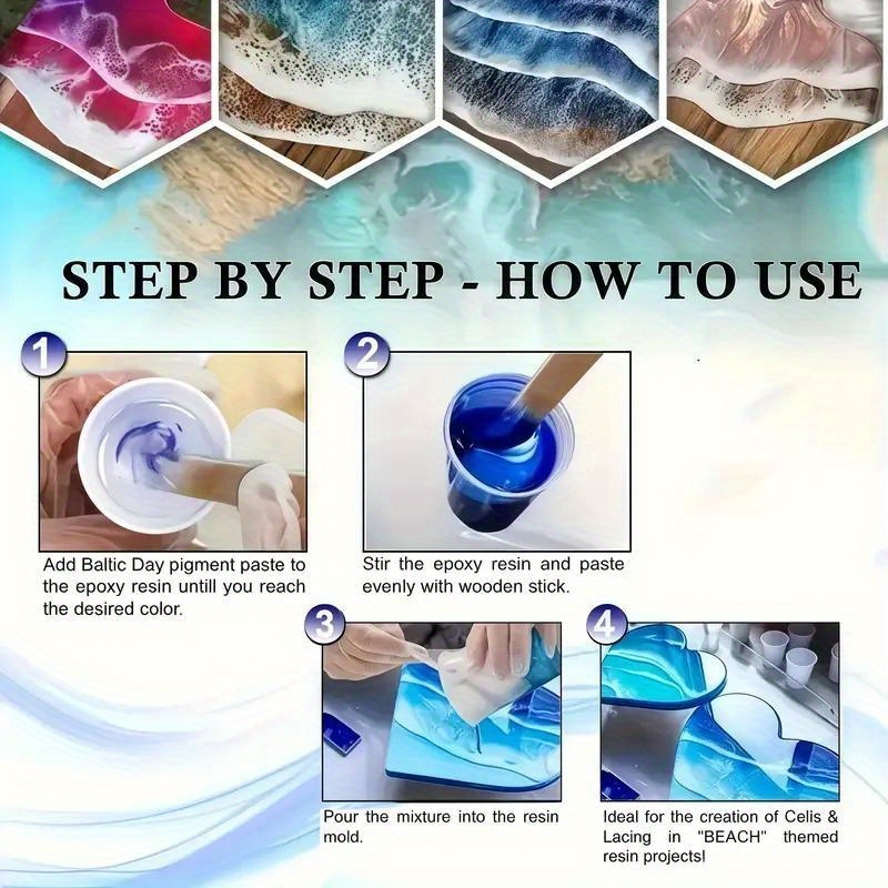 24 Colors/8 Colors 5 Grams 0.1 - Resin Pigment Set 评论和价格