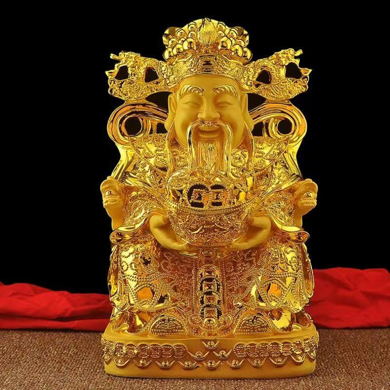 Feng Shui Gold God of Wealth L - Resin Crafts 评论和价格