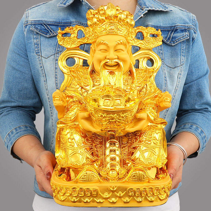 Feng Shui Gold God of Wealth L - Resin Crafts 评论和价格