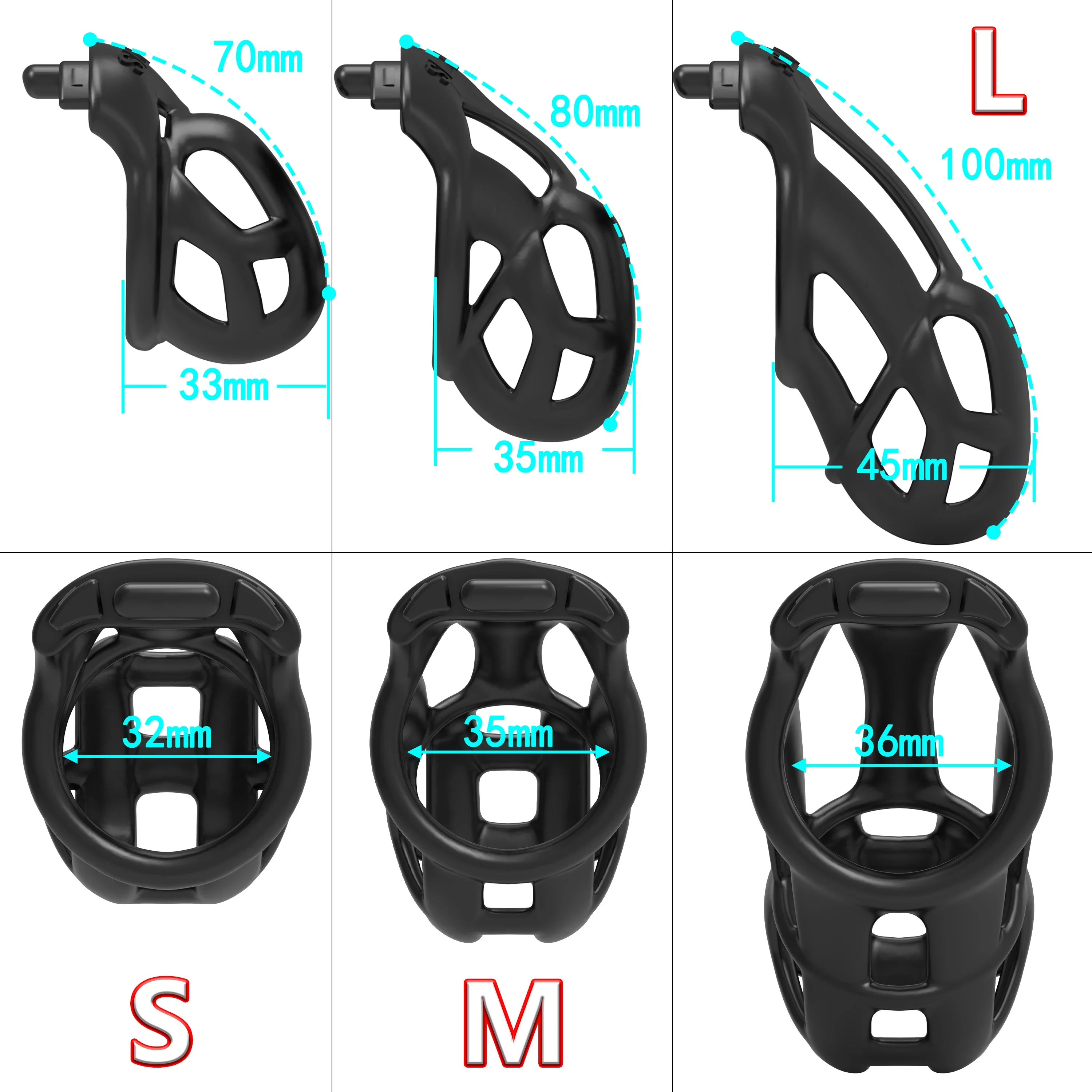 New 2.0 Arc Ring Chastity Cage - Resin Crafts 评论和价格