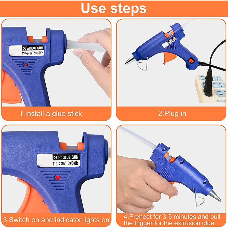 20W Mini Hot Melt Glue Gun EU  - Heat Gun Small 评论和价格
