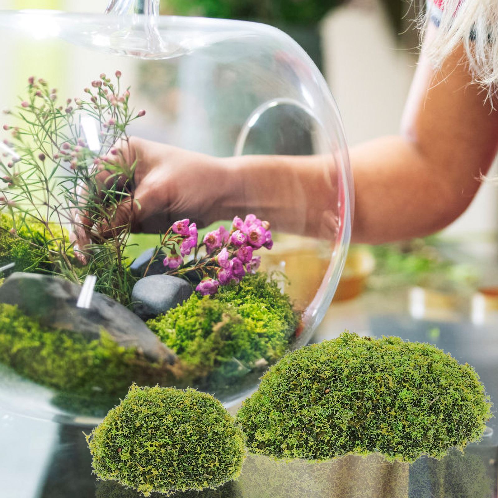 12pcs Artificial Moss RocksFak - Terrarium Moss Art 评论和价格