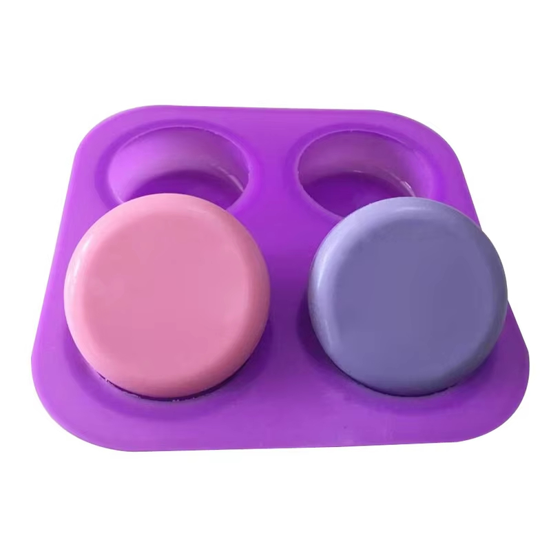 1-2 PCS 4 Cavity Reusable Roun - Coaster Mold Round 评论和价格