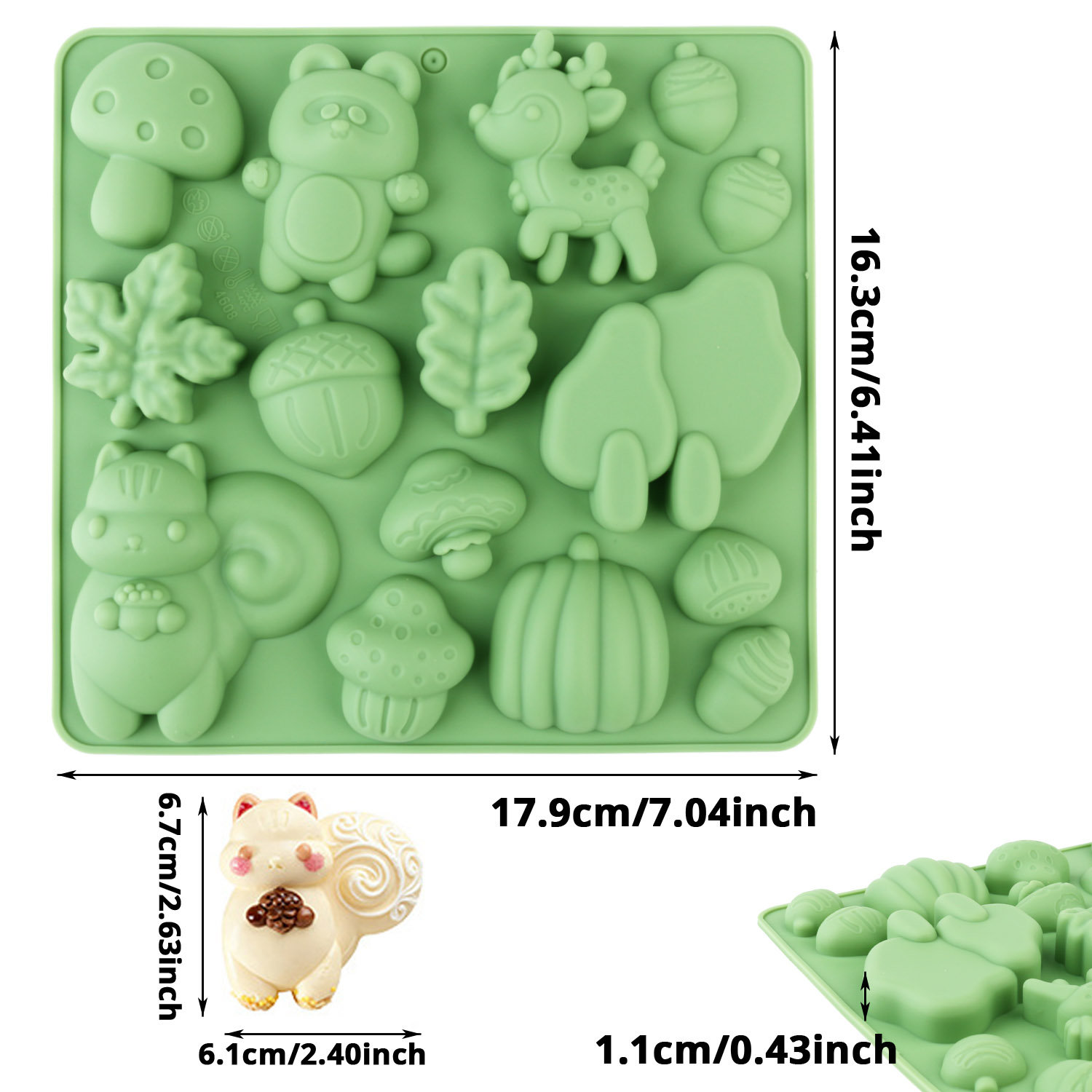 1 Silicone Cake Mold in the Sh - Resin Craft Supplies 评论和价格