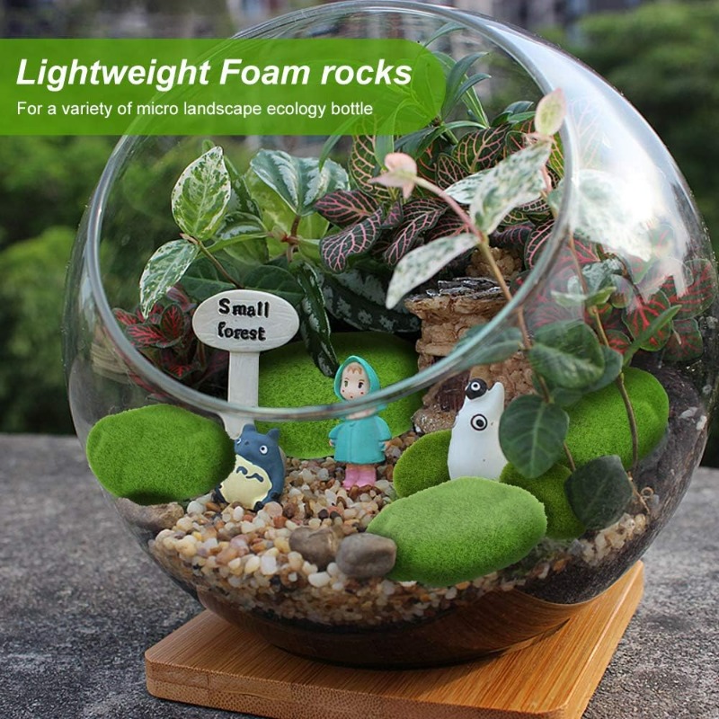 50/5PCS Artificial Foam Moss R - Terrarium Moss Art 评论和价格