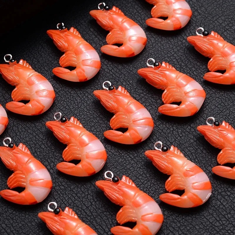 10Pcs 3D Simulated Lobster Shr - Resin Craft Supplies 评论和价格