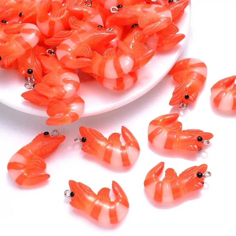 10Pcs 3D Simulated Lobster Shr - Resin Craft Supplies 评论和价格