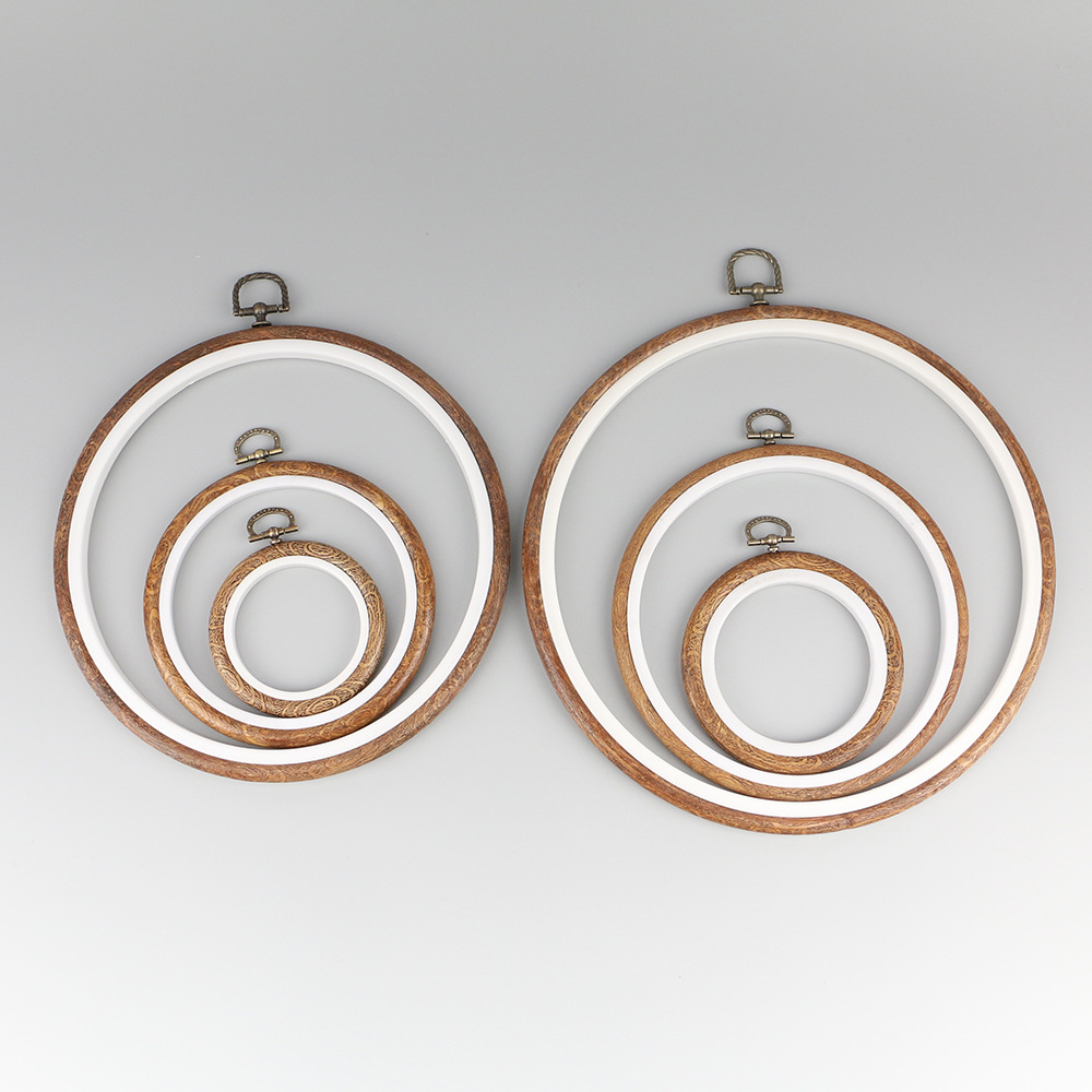 10pcs/Set 7.5-26cm Round Woode - Wood Ring Blank 评论和价格