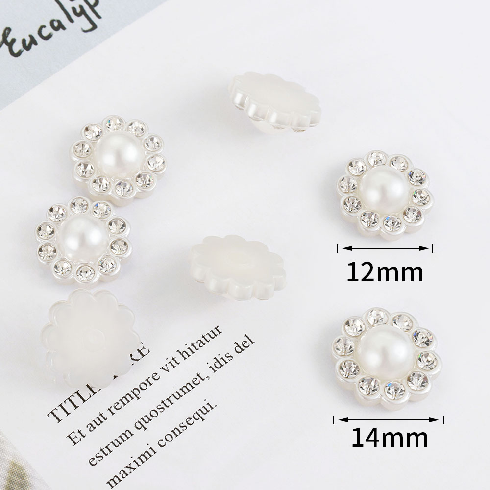 50pcs White Flat Imitation Pea - Flower Preservation Resin 评论和价格
