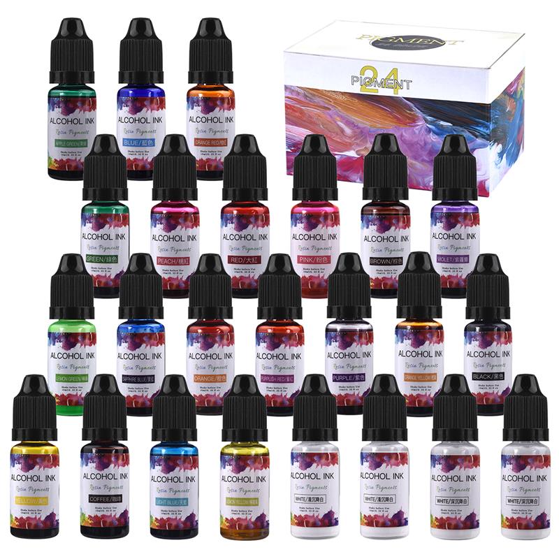 1 Set Epoxy Resin Pigment Kit  - Resin Dye Alcohol 评论和价格